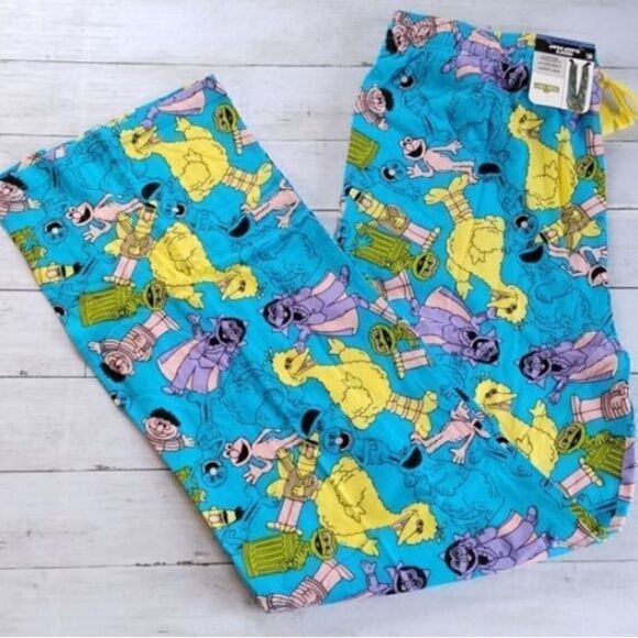 Men's Sesame Street Sleep Cotton Jersey Pants Lounge Pajama Pants 2-Pair Size M - Picture 7 of 11